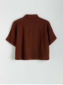 تصویر پیراهن زنانه اورسایز کلاسیک با بافت دوخته LCWAIKIKI | LC Waikiki | 942790402 | اورجینال 