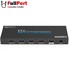 تصویر اسپلیتر 4 پورت HDMI ورژن 2.0 فرانت مدل FN-V214 FARANET FN-V214 HDMI Splitter V2.0 4 Port