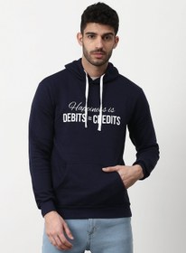 تصویر هودی شیک و راحت به رنگ مشکی زاغ برند campus sutra Stylish Comfortable Hoodie Raven Black