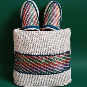 تصویر ست گیوه و کیف طرح جلفا 