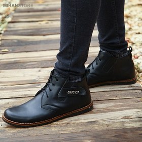 تصویر کفش چرم مردانه Gucci مدل Premium 