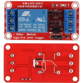 تصویر ماژول رله 12 ولت تک کاناله 