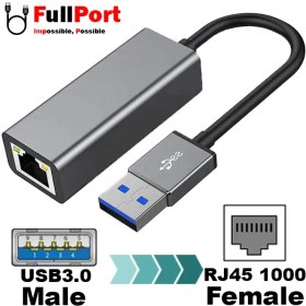 تصویر تبدیل USB 3.0 به Rj45 کی نت مدل K-COAM30LAN Knet K-COAM30LAN USB 3.0 to Rj45