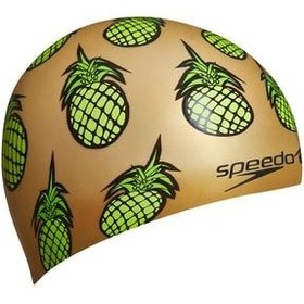 تصویر کلاه شنا طلایی دخترانه و پسرانه بچگانه CAP JU 8 1 اورجینال اسپیدو SPEEDO 