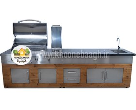 تصویر باربیکیو آیلند استیل میز سنگی 