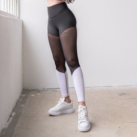 تصویر لگ ورزشی کمر پهن گنی مدل توری دار لیسمینا- کد 1004 