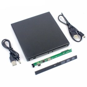 تصویر باکس دی وی دی اکسترنال لپ تاپ USB2 اسلیم 12.7mm ا External laptop DVD box USB2 slim 12.7mm External laptop DVD box USB2 slim 12.7mm