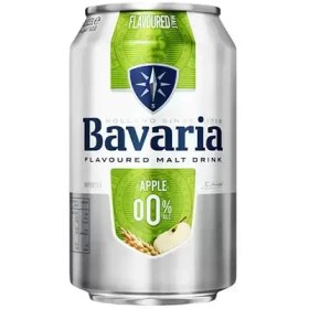 تصویر آبجو بدون الکل سیب باواریا ۳۳۰ سی سی - باکس 24 عددی Beer NON Alcoholic Bavaria Appel - 330ML