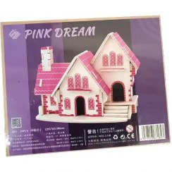 تصویر پازل سه بعدی چوبی طرح کلبه مزعه 