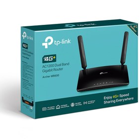 تصویر مودم روتر بی سیم 4G+ LTE تی پی-لینک مدل Archer MR600 AC1200 Archer MR600 AC1200 Wireless Dual Band 4G+ LTE Router