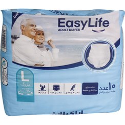 تصویر پوشینه شورتی ایزی لایف بزرگسال سایز بزرگ 10عددی EasyLife Adult Diaper Size Large Size 10pcs