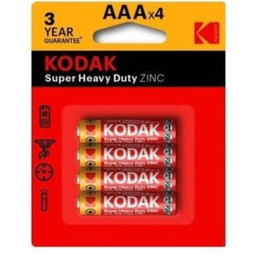 تصویر باتری نیم قلمی کداک مدل Super-Heavy-Duty بسته چهار عددی 