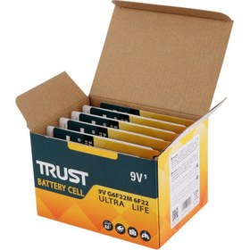 تصویر باتری کتابی ۹ ولت تراست مدل G6F22M Ultra Life 