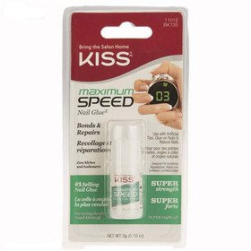 تصویر چسب ناخن سریع کیس kiss maximum speed nail glue BK135C