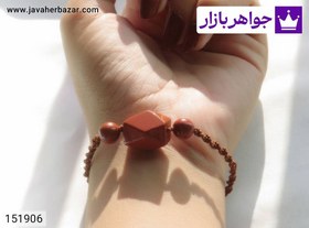 تصویر دستبند سنگی جاسپر خوش طرح زنانه کد 151906 