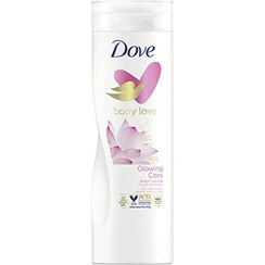 تصویر لوسیون بدن هلندی داو Dove Glowing Care Body Lotion دارای عصاره نیلوفر آبی و شیر برنج 400 میل 