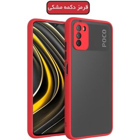 تصویر کاور پشت مات محافظ لنزدار مناسب برای گوشی موبایل شیائومی Poco M3 Cover For Xiaomi Poco M3 Camera Lens