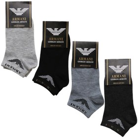 تصویر جوراب مچی طرح آرمانی پک چهار عددی 