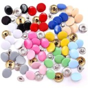 تصویر دکمه چهارپارچه سایز میانه رنگی 