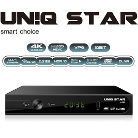 تصویر گیرنده فورکی یونیک استار مدل A260 ریموت کنترل لرنینگ 