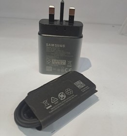 تصویر کلگی کابل دار 45w samsung - سفید 45W PD Adapter USB-C USB-C Cable(5A)