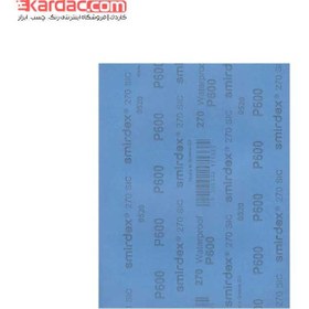 تصویر ورق سنباده اسمیردکس پوستاب پشت آبی P600 یونانی Smirdex wet/dry Paper Sheets Abrasive Code 270; P600