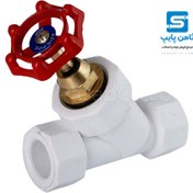 تصویر شيرفلكه دوسر جوش 45 درجه سایز 25 