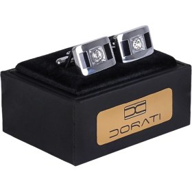 تصویر دکمه سرآستین سیلور تک نگین ۱۵۱۷ 