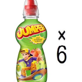 تصویر ابمیوه کودک جامپر با طعم سیب و انگور 6 عددی Jumper Strawberry Pineapple 