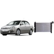 تصویر رادیاتور آب تویوتا کرولا 2005-2007 برند اصلی تویوتا جنیون با تضمین اصالت 