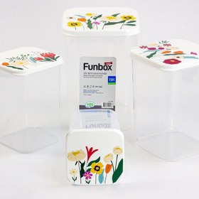 تصویر بانکه هوبی لایف مدل Funbox طرح گل کد 020947 بسته 4 عددی 