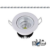 تصویر چراغ سقفی توکار 6 وات افراتاب سری SOLO 6 watt recessed ceiling light of the SOLO series