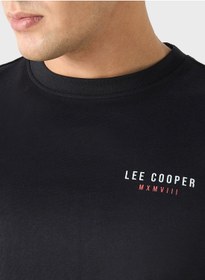 تصویر تی‌شرت آستین کوتاه با چاپ لوگوی لی کوپر برند lee cooper Lee Cooper Logo Print T-shirt with Short Sleeves