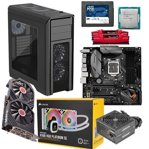 خرید و قیمت کیس استوک Core i5 - 16GB DDR4 - 1TB SSD - RX580