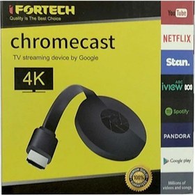 تصویر دانگل HDMI کروم کست IFORTECH مدل Chromecast 4K 