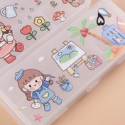 تصویر جامدادی دوطبقه شفاف وارداتی - طرح۵ 