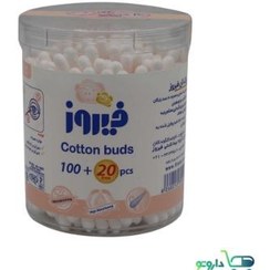 تصویر گوش پاک کن فیروز ۱۰۰ عددی Firooz Cotton Buds 100pcs