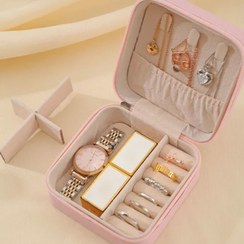 تصویر باکس جواهرات صورتی 