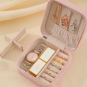 تصویر باکس جواهرات صورتی 