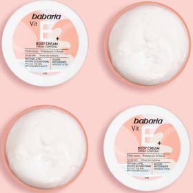 تصویر کره بدن باباریا مدل ویتامین E مخصوص پوست خشک 400 میل 