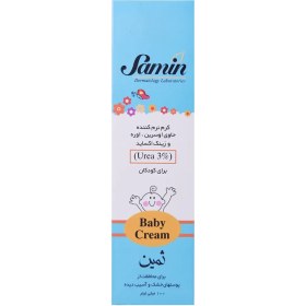 تصویر کرم نرم کننده اوسرین و اوره 3درصد ثمین مناسب کودکان حجم 100 میلی لیتر Samin Emollient And Urea 3percent For Children Moisturizing Cream 100ml