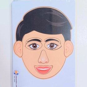 تصویر پازل چوبی اعضای صورت 