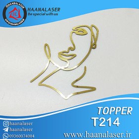 تصویر تاپر کیک چهره کد 214 