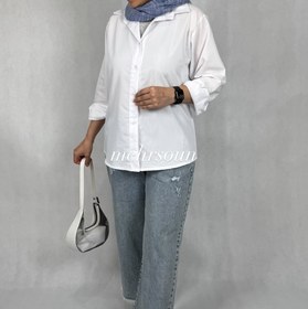 تصویر شومیز زنانه سفید کد ۳۷۲ 