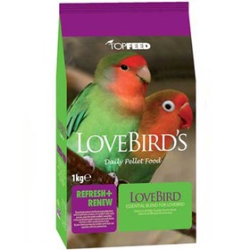 تصویر غذای طوطی برزیلی تاپ فید Topfeed Daily Pellet For Lovebird