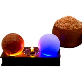 تصویر چراغ خواب گوی نمک 