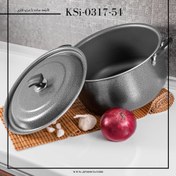 تصویر قابلمه تک سایز 46 درب فلزی عروس ا one size pot with 46 metal lids one size pot with 46 metal lids