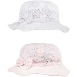 تصویر کلاه نخی ساده نوزادی دخترانه بسته 2 عددی - بلوزو ا Baby Girls Cotton Plain Hat Pack Of 2 - Bluezoo Baby Girls Cotton Plain Hat Pack Of 2 - Bluezoo