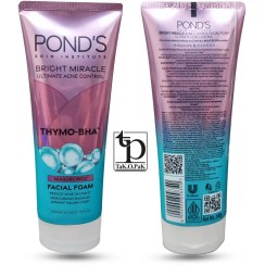 تصویر فوم شوینده ضدجوش و روشن‌کننده پوندز Ponds Thymo-BHA | تک و پک 