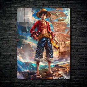 تصویر متال پوستر لوفی Luffy از انیمه وان پیس One piece با کد A-183 